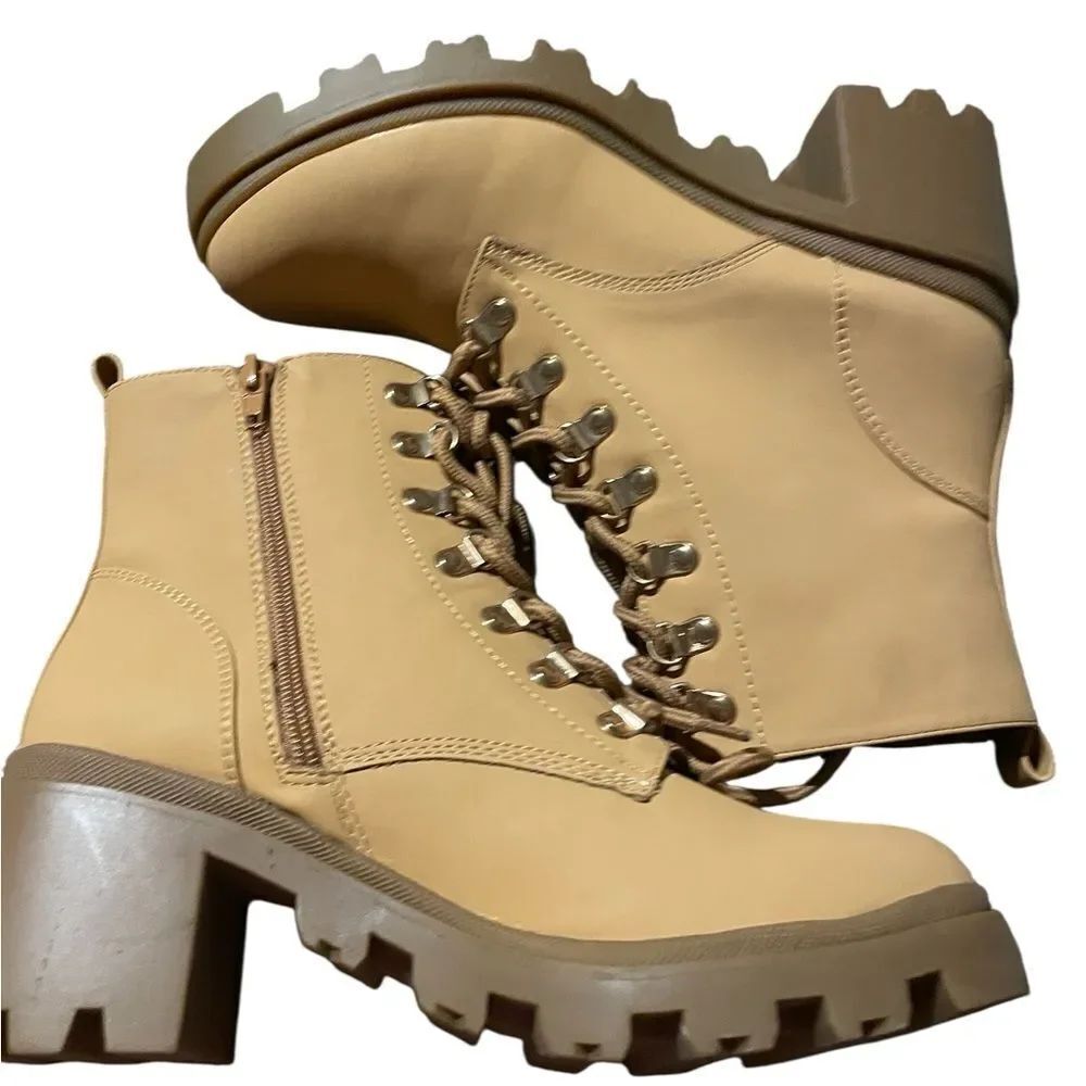 Just fab size 7.5 heeled Stylish Tan Ankle Boots for Women new never worn